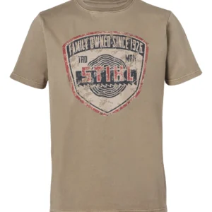 T-Shirt "family owned" άμμου, XL